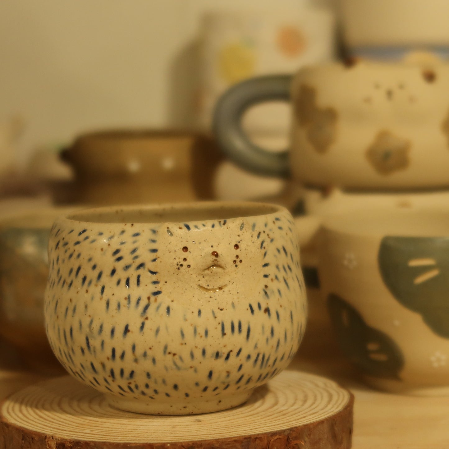 Hedgehog(刺猬)Fortune Pot-Speckled